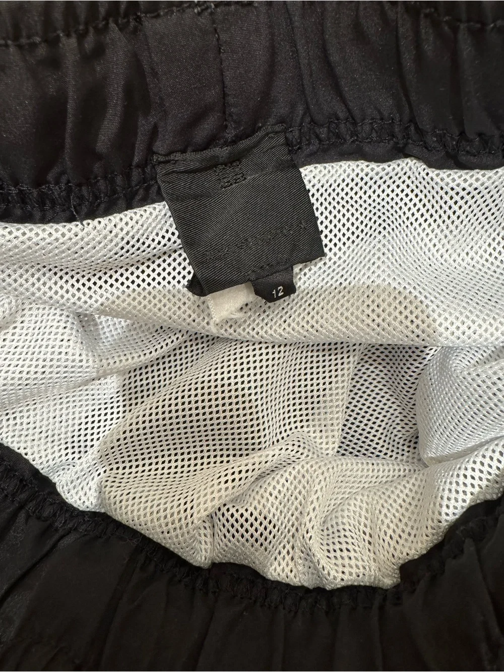 Givenchy Boys Black swim Shorts with Multicolor Paint Logo white tshirt size 12